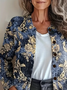 Women's Floral Print Casual Long Sleeve Cardigan