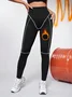 Contrast Color High Waist Plus Velvet Yoga Pants Hip Lift Leggings Fashionable Skinny Pants