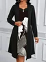 Regular Fit Cotton V Neck Dress