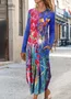 Women's Midi Dress Sheath Dress T Shirt Dress Tee Dress Vacation Casual Daily Regular Fit Floral Graphic