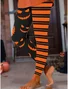 Women's Leggings Vacation Vintage Fashion Ankle-Length High WaistPantsHalloween