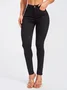 Women's Mid-Rise Slim-Fit Stretch Black Skinny Jeans