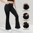 Autumn And Winter Brushed Velvet Flared Yoga Pants Slimming High Waist Hip Lifting Sports Pants