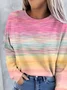 Casual Crew Neck Sweatshirt