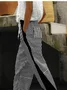 Women's  H-Line Baggy Pants Daily Going Out Pants Black Casual Printing Striped Spring/Fall Pants
