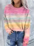 Casual Crew Neck Sweatshirt
