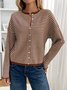 Striped Casual Cardigan