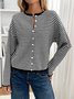 Striped Casual Cardigan