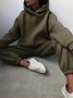Women's Adjustable Strap Plain Daily Going Out Two-Piece Set Beige Casual Spring/Fall Top With Pants Matching Set