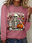 Women's Just Waiting for Halloween Long Sleeve T-Shirt