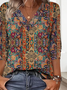 Casual Cotton Regular Fit V Neck T-Shirt