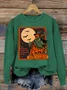Women's Halloween Scarecrow Sweatshirt