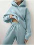 Women's Adjustable Strap Plain Daily Going Out Two-Piece Set Beige Casual Spring/Fall Top With Pants Matching Set
