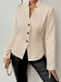 Urban Plain Stand Collar Jacket