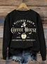 Women's Halloween Salem Witches Coffeea House Sweatshirt