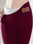 Four-Side Projectile Plain Regular Fit Casual Plush Four-way Stretch Tights Warm Pants Autumn And Winter Style Lambskin Thickened Stretch Leggings