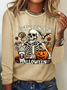 Women's Just Waiting for Halloween Long Sleeve T-Shirt
