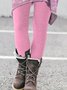 Tight Casual Cotton Plain Leggings