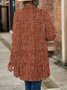 Women's Elegant Lightweight Cardigan Woven Textured Long Sleeve Jacket