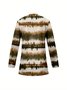 Women's Elegant Lightweight Cardigan Striped Print Long Sleeve Jacket