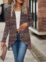 Women's Elegant Lightweight Cardigan Woven Textured Long Sleeve Jacket