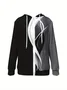 Casual Hoodie Geometric Loose Jacket