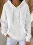 Vintage Cotton Plain Hoodie