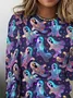 Halloween Casual Cotton Crew Neck T-Shirt