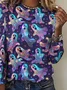 Halloween Casual Cotton Crew Neck T-Shirt
