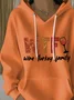 Women's Fall Thanksgiving Printed Hooded Sweatshirt
