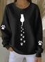 Regular Fit Casual Halloween Crew Neck Sweatshirt