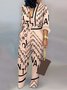Women's H-Line Shirt Mock Neck Daily Going Out Casual Split Joint Plain Summer Long Jumpsuit Romper