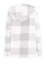 Plaid Urban Pocket Stitching Hooded Jacket