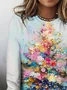 Regular Fit Vintage Christmas Tree T-Shirt
