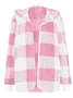 Plaid Urban Pocket Stitching Hooded Jacket