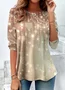 Casual Geometric Cotton T-Shirt