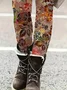 Casual Tight Printing Jersey Leggings