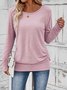 Plain Crew Neck Regular Fit T-Shirt