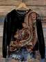 Casual Crew Neck Sweatshirt