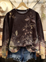 Crew Neck Casual Sweatshirt