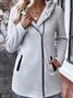Stand Collar Casual Split Joint Jacket