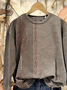 Loose Printing Ethnic Casual Sweatshirt