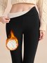 Women's plus velvet and thickened light lambskin leggings women's autumn and winter high waist tights warm pants yoga pants