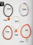 Colorful Rice Bead Ghost Pumpkin Bat Anklet Five-piece Set Dark Funny Skull Halloween Foot Ornaments Five-piece Set