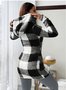 Casual Hoodie Color Block Trench Coat