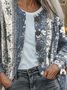 Women's Floral Print Casual Autumn Cardigan