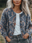 Women's Floral Print Casual Autumn Cardigan