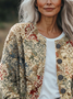 Women's Floral Print Casual Autumn Cardigan