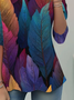 Women's Long Sleeve T-shirt Spring/Fall As Picture Leaf Jersey Crew Neck Daily Going Out Casual Tunic Top