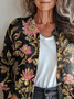 Women's Floral Print Casual Autumn Cardigan
